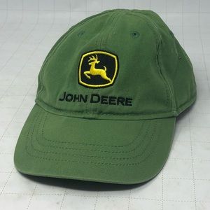 John Deere Classic logo Toddler Green deer black yellow embroidered stretch cap